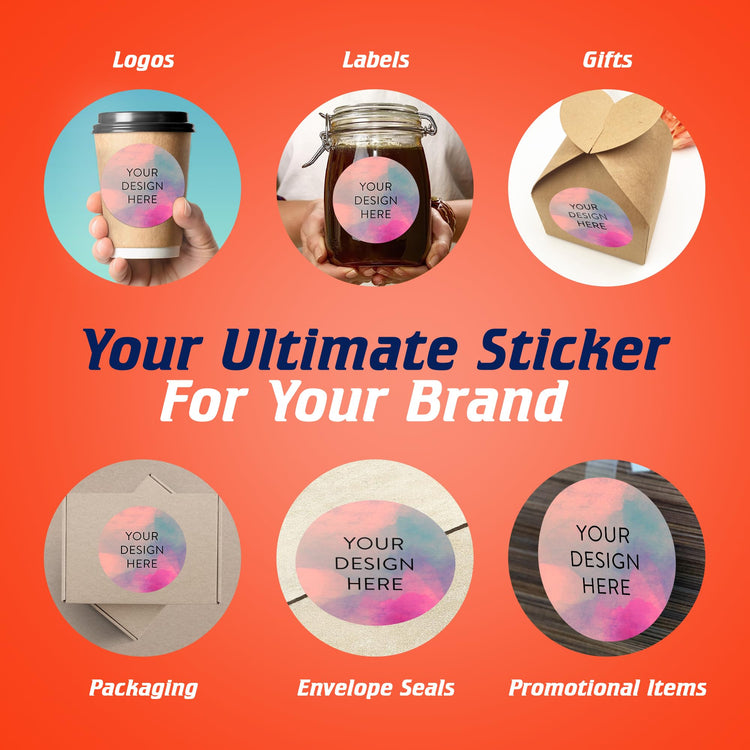 100 Custom Vinyl Stickers (100 Count)