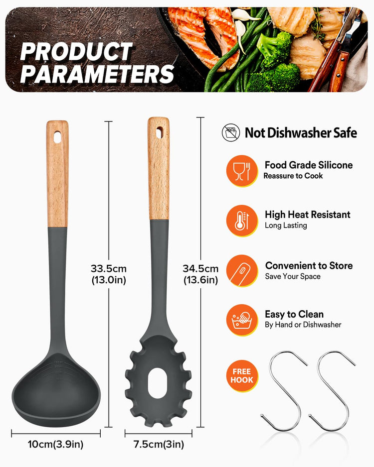 Kitchen Pasta Fork and Ladle Set (2 Count)