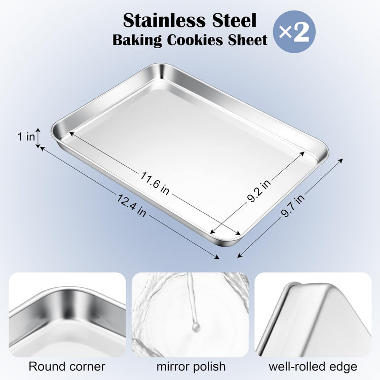 Stainless Steel Baking Sheet Set of 2 (2 Count)