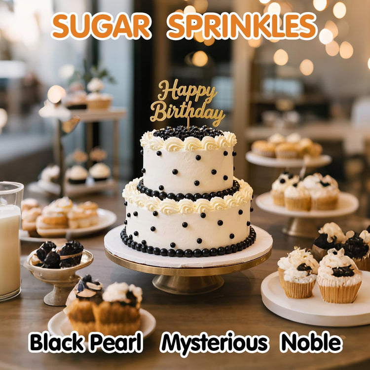 Black Pearls Sprinkles (4.6 Ounce)