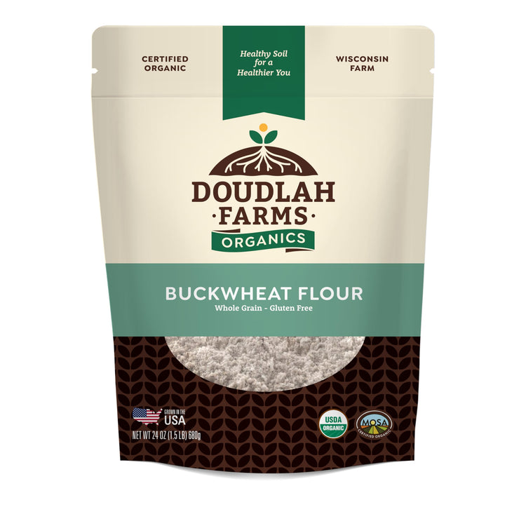 Organic Buckwheat Flour 1.5 lb (24 Ounce)