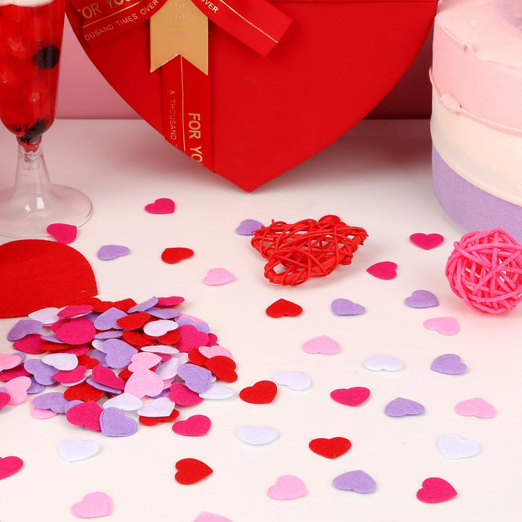 Valentine's Day Felt Hearts Confetti Heart Decorations Confetti