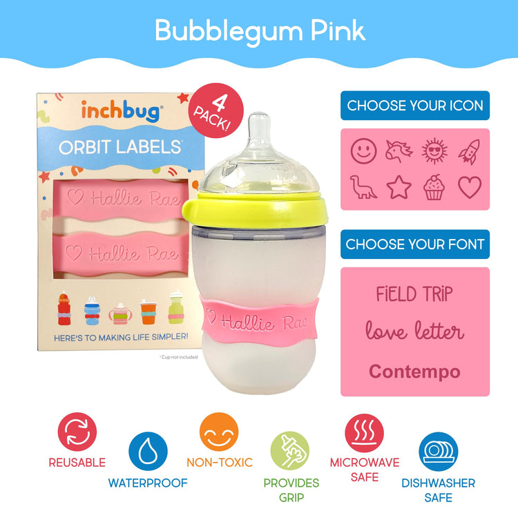 Orbit Labels Silicone Bottle Bands (4 Count)