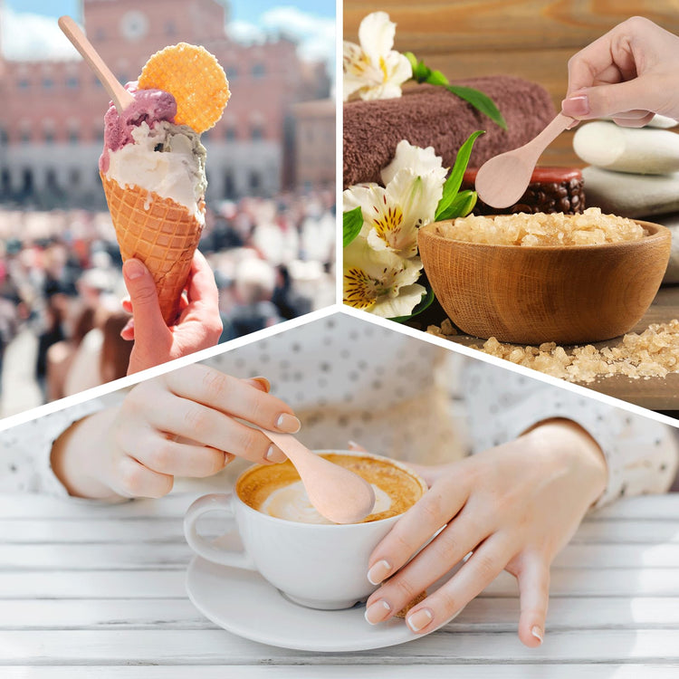 100 Pcs Small Wooden Spoons (100 Count)