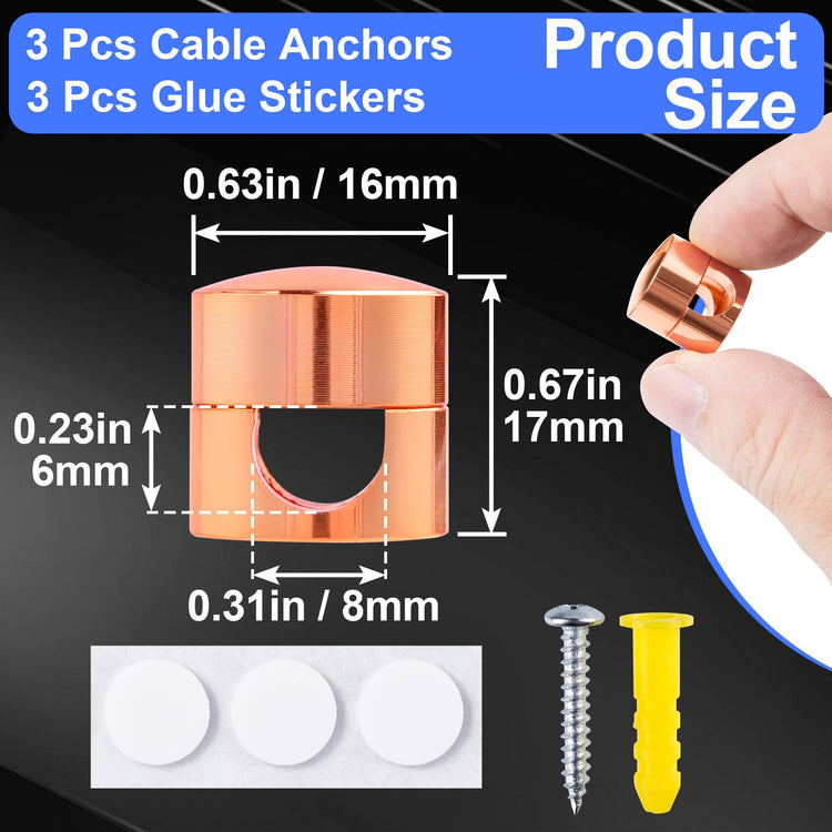 3 Sets Charger Holders for Cords (3 Count)