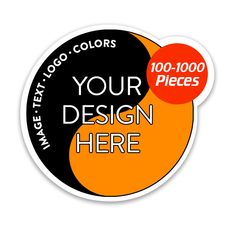 Custom Vinyl Stickers Your Image (100 Count)