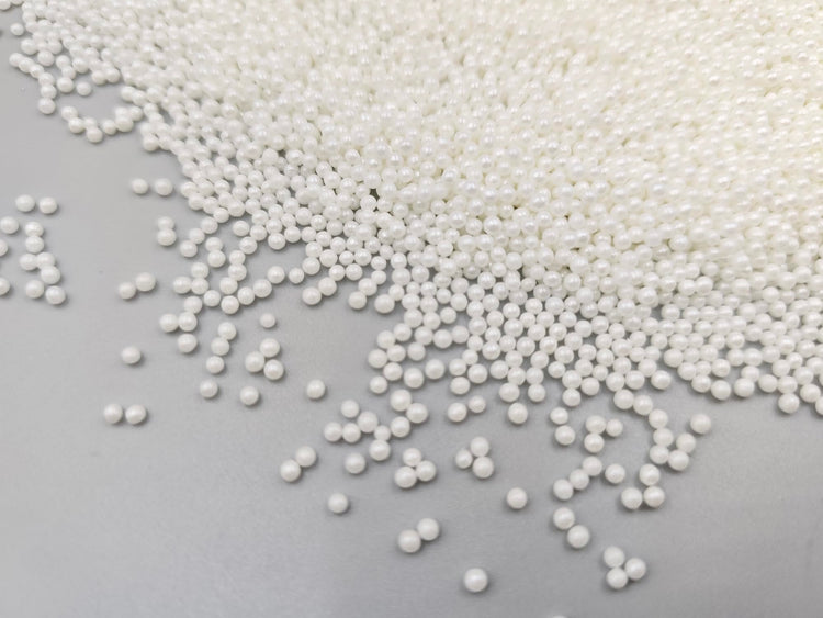 Edible White Pearl Sugar Sprinkles 4.23 oz (4.23 Ounce)