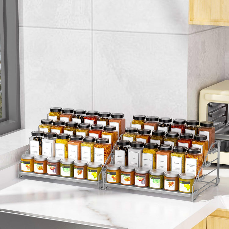 4 Tier Spice Rack for Cabinet (2 Count)