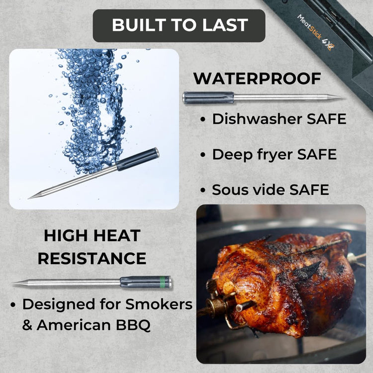 MeatStick 4X Bluetooth Wireless Meat Thermometer