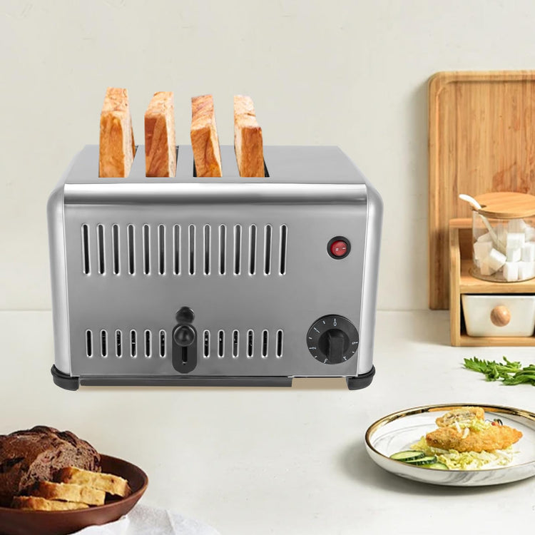 4 Slice Toaster with Wide Slots Commercial Toasters for Restaurant Pop