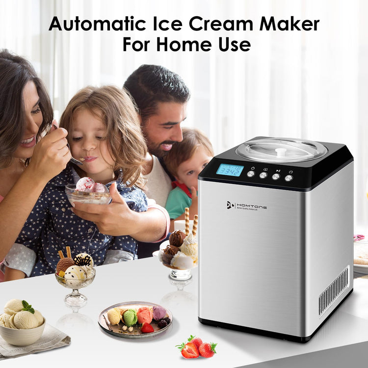 2.64QT Ice Cream Maker with Compressor