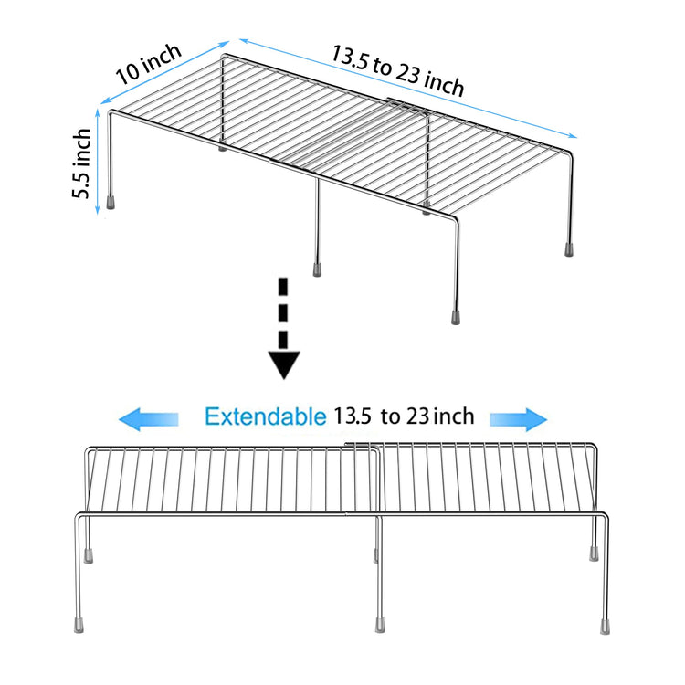 Cabinet Storage Shelf Rack (4 Count)