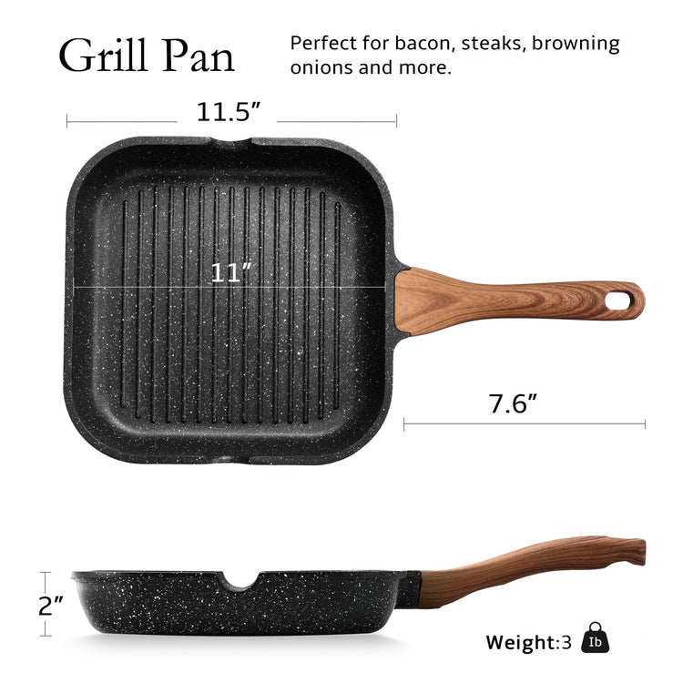Nonstick Grill Pan for Stove Tops