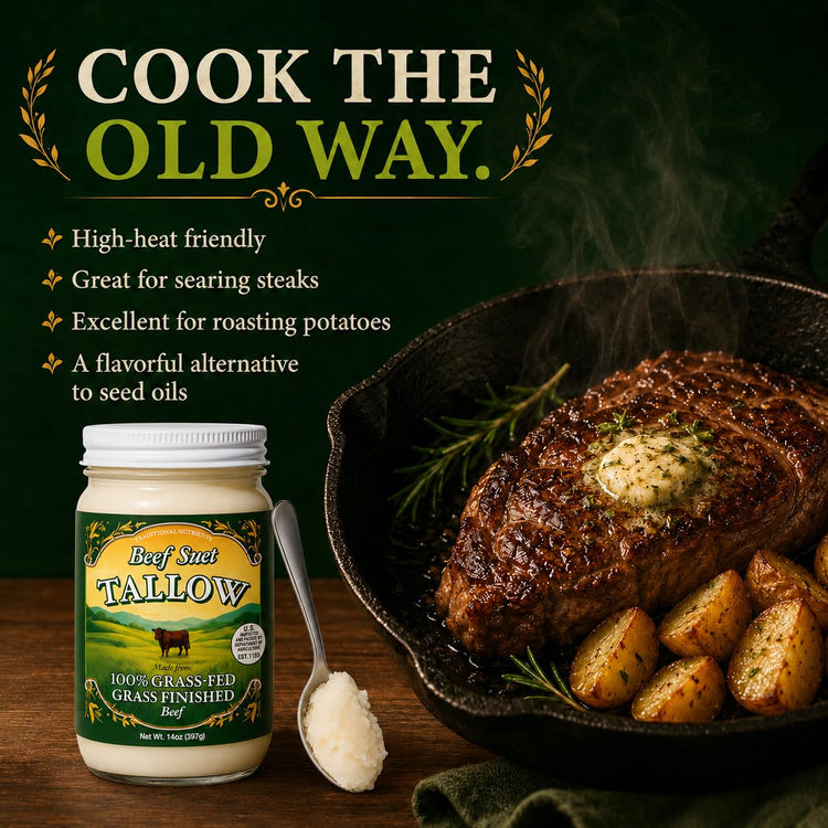 Pasture Raised Beef Tallow (14 Ounce)