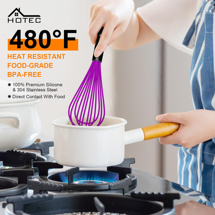4 Pieces Silicone Whisks Set