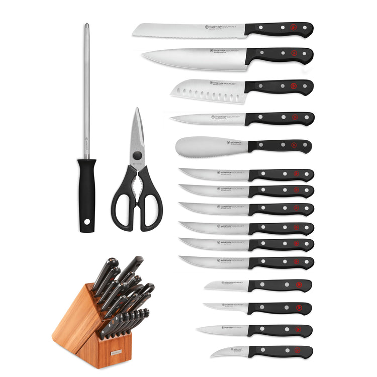 Gourmet 18 Piece Knife Block Set