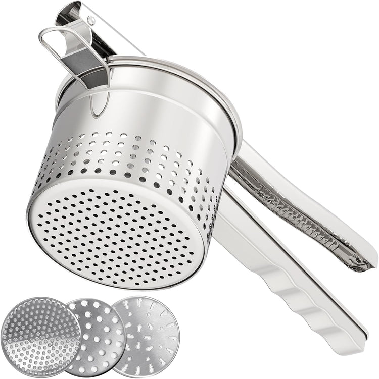 Large 15oz Potato Ricer with 3 Interchangeable Discs
