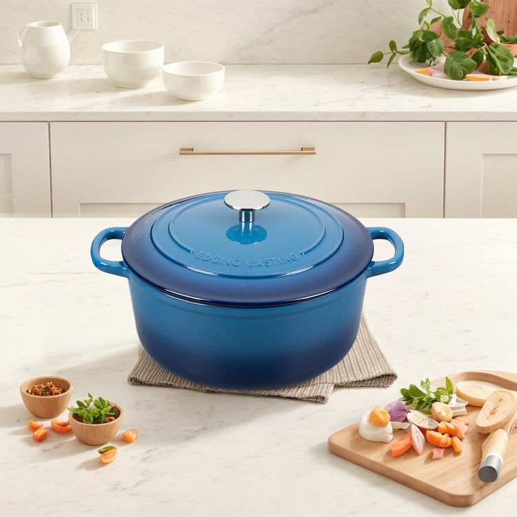 Enameled Cast Iron Dutch Oven Pot with Lid
