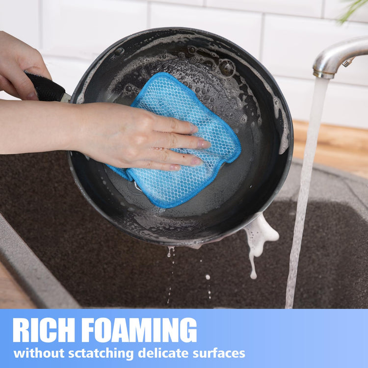 Dish Cloths for Washing Dishes with Scrub Side (9 Count)