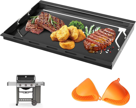 6788 Genesis II 300 Full Size Griddle Insert for Weber GS4 Genesis II 300 Series Grill Genesis II E-335 E-310 E-330 E-315 S-310 SX335 E-325 EX-335 Flat Top Griddle, Carbon Steel for 66095 66802 - Nestoria