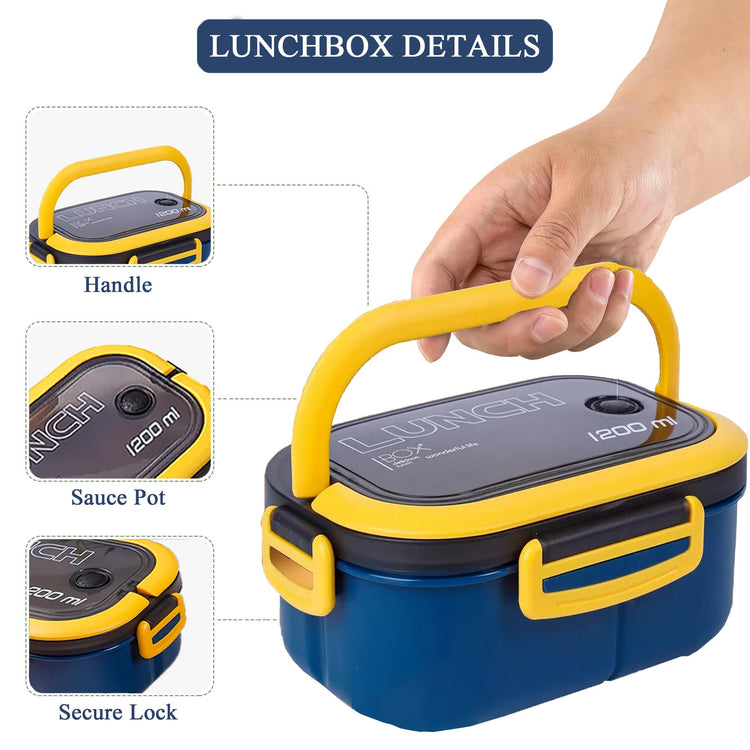 Double Layer Bento Box with Cutlery
