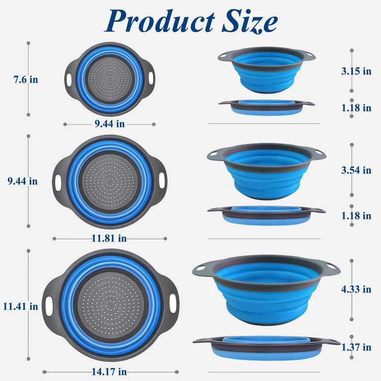 Collapsible Colander Set of 3 (3 Count)
