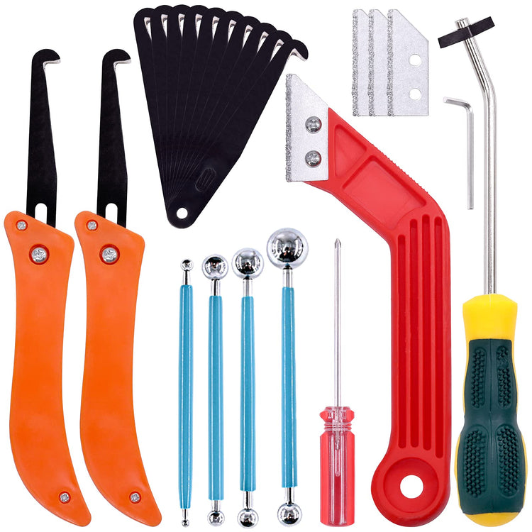 22 Pcs Grout Removal Tool Set Contains Grout Saw Knife