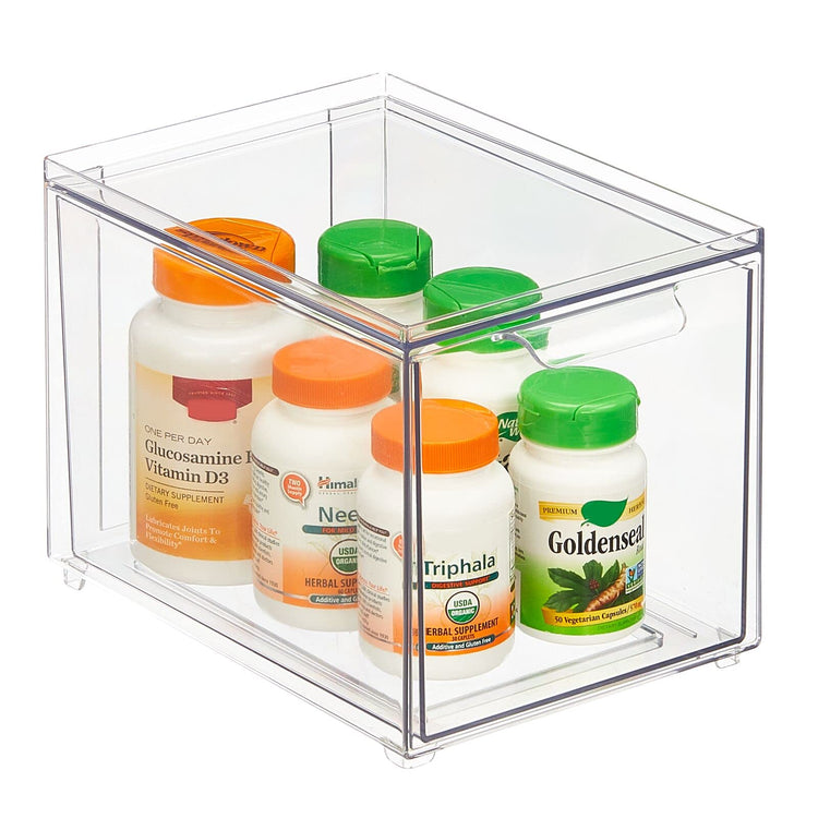 Plastic Bathroom Organizer Bin w (2 Count)