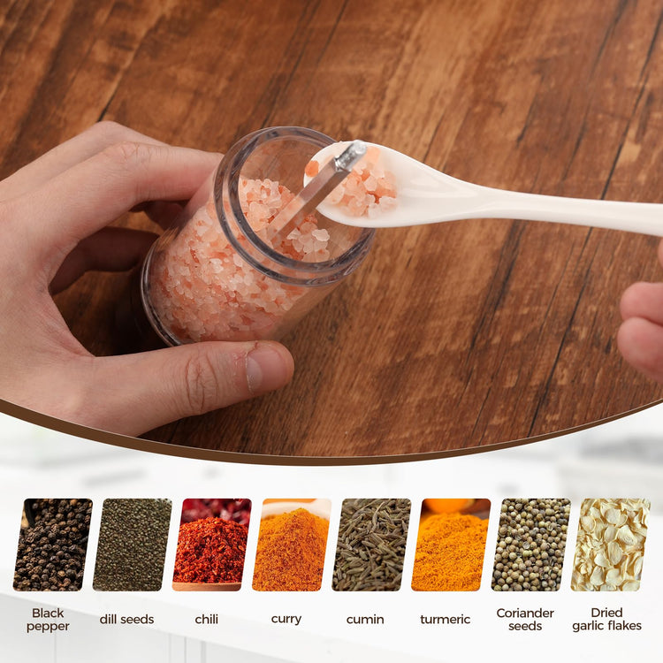 2 Pack 5.5 Inch Wood Salt and Pepper Grinder Set