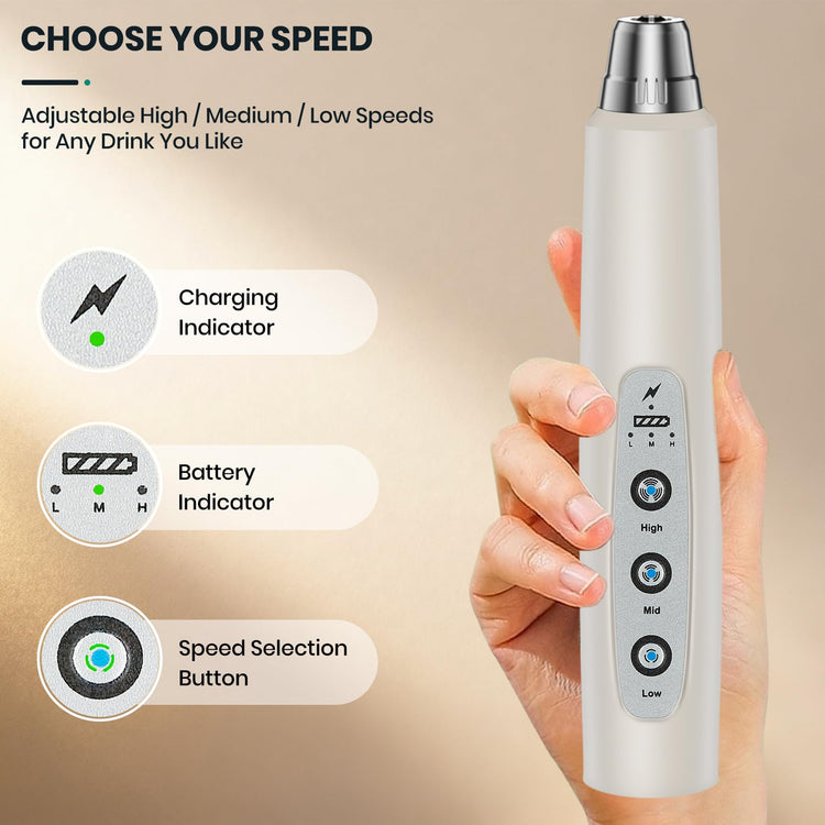 Milk Frother Handheld Rechargeable
