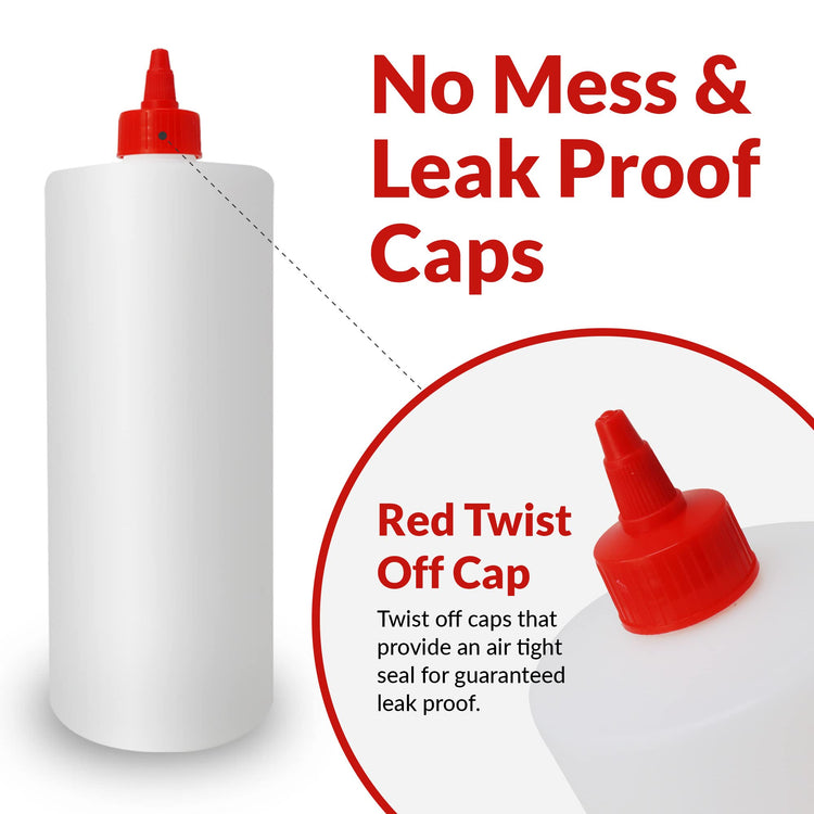 Plastic Squeeze Bottles (4 Count)