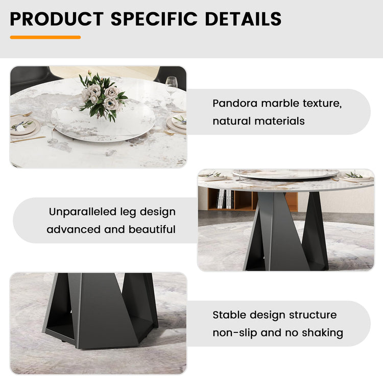 9 Piece Dining Table Chairs Set