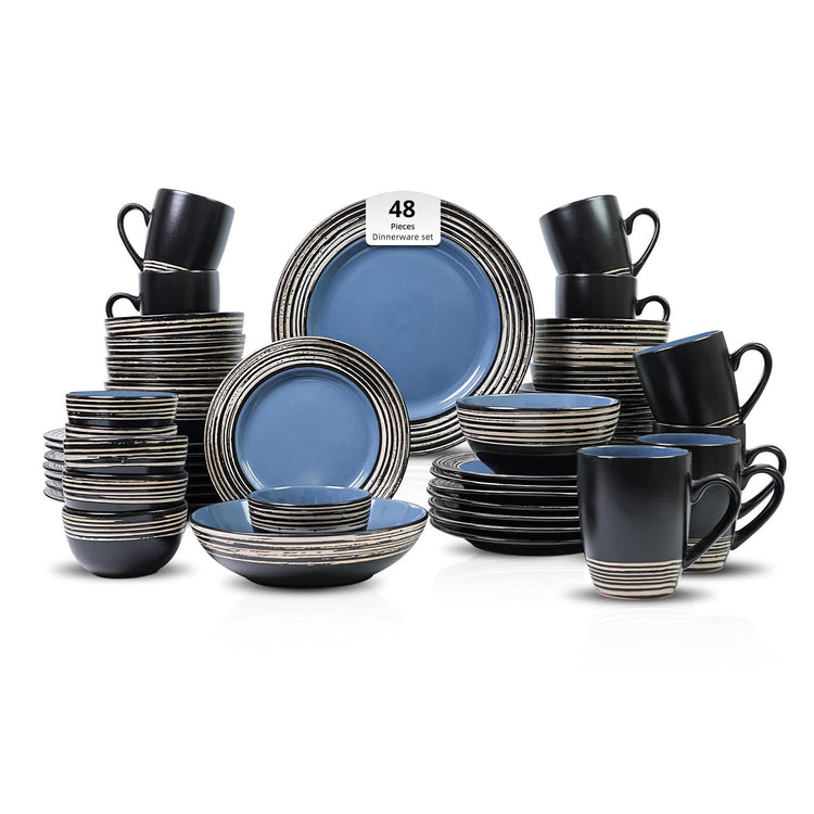HomeVss 48 Piece Dinnerware Set