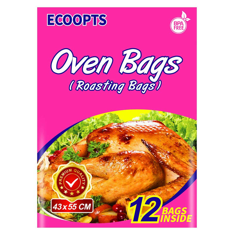 Turkey Oven Bags Large Size Oven Cooking Roasting Bags for Chicken Meat Ham Seafood Vegetable (12 Count)