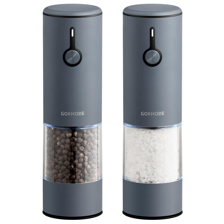 Stainless Steel Electric Salt and Pepper Grinder Set