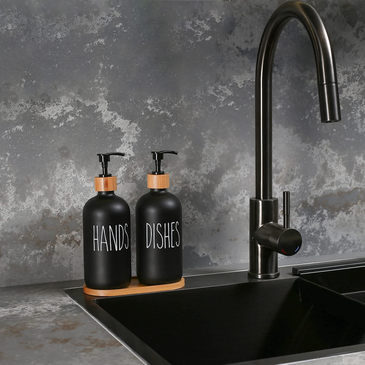 Black Soap Dispenser Set (2 Count)