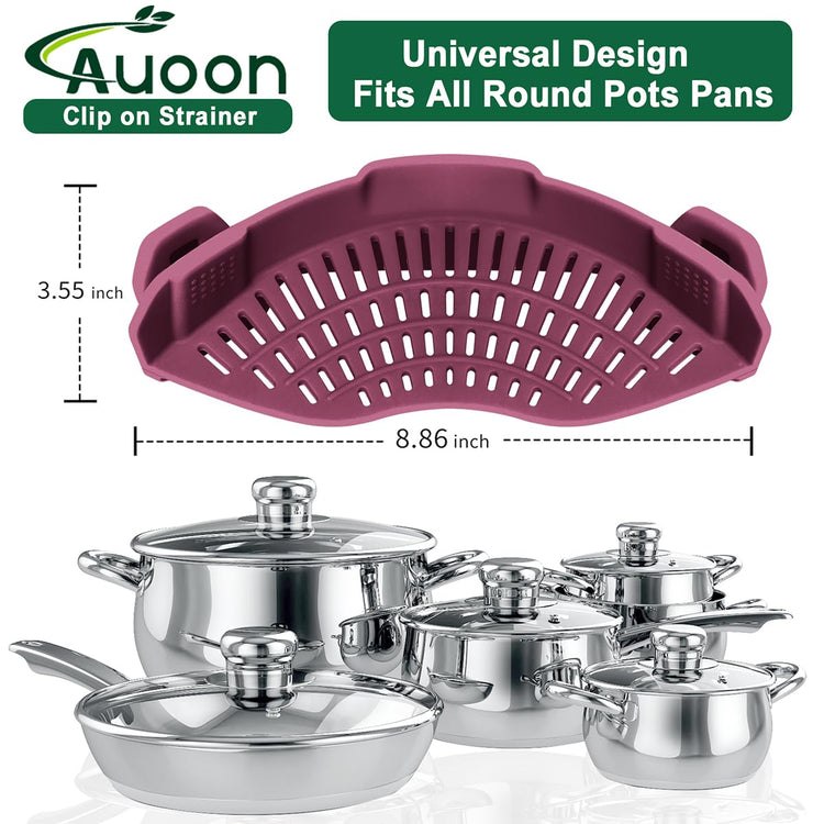 Clip On Strainer Silicone for Pots