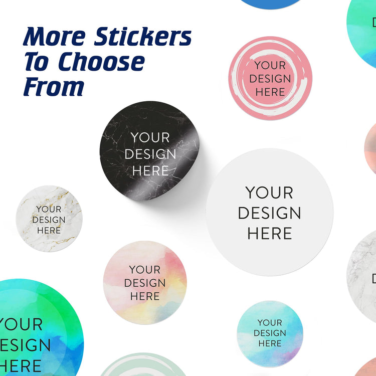 Custom Vinyl Stickers Your Image (100 Count)