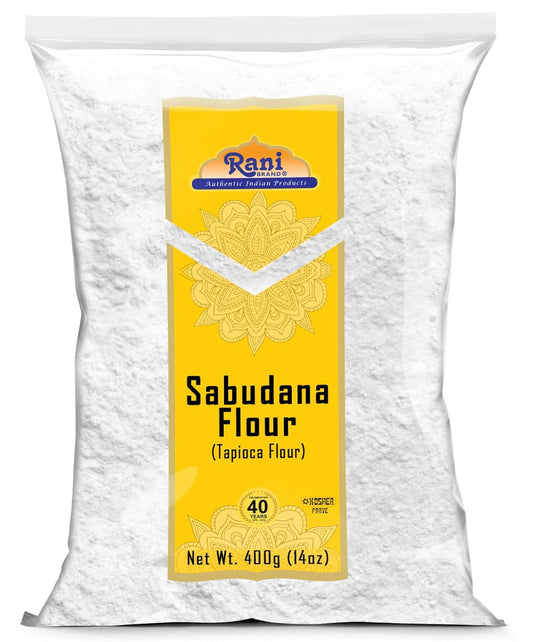 Rani Sabudana Flour (Tapioca/Sago Flour) 14oz (400g) ~ All Natural | Vegan | Gluten Friendly | NON-GMO | Kosher | Indian Origin - Nestoria
