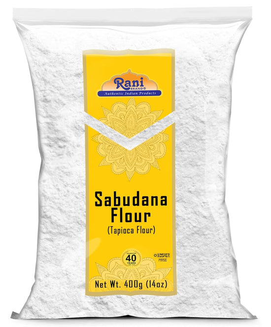 Rani Sabudana Flour (Tapioca/Sago Flour) 14oz (400g) ~ All Natural | Vegan | Gluten Friendly | NON-GMO | Kosher | Indian Origin - Nestoria