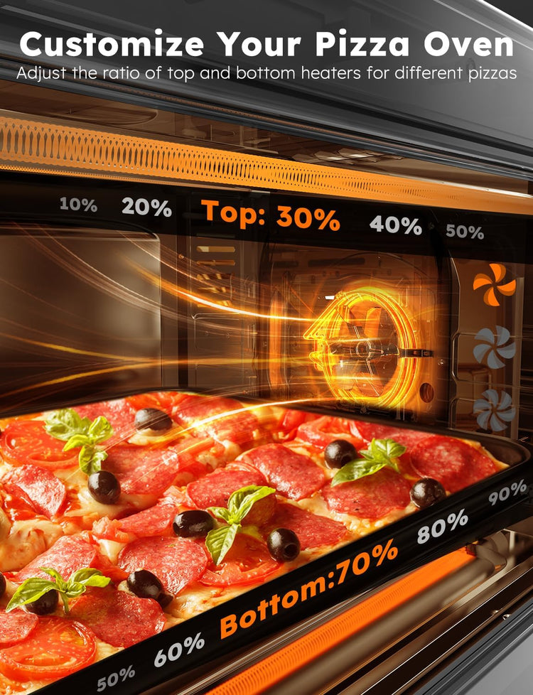Nuwave Bravo XL Pro Air Fryer Toaster Oven with Grill Combo, 2025 New Ultra-Fast Convection System, 35% Crispier, 2X More Even, 142 Presets, 50-500F, Smarter Probe, PFAS Free, 30QT, Stainless Steel