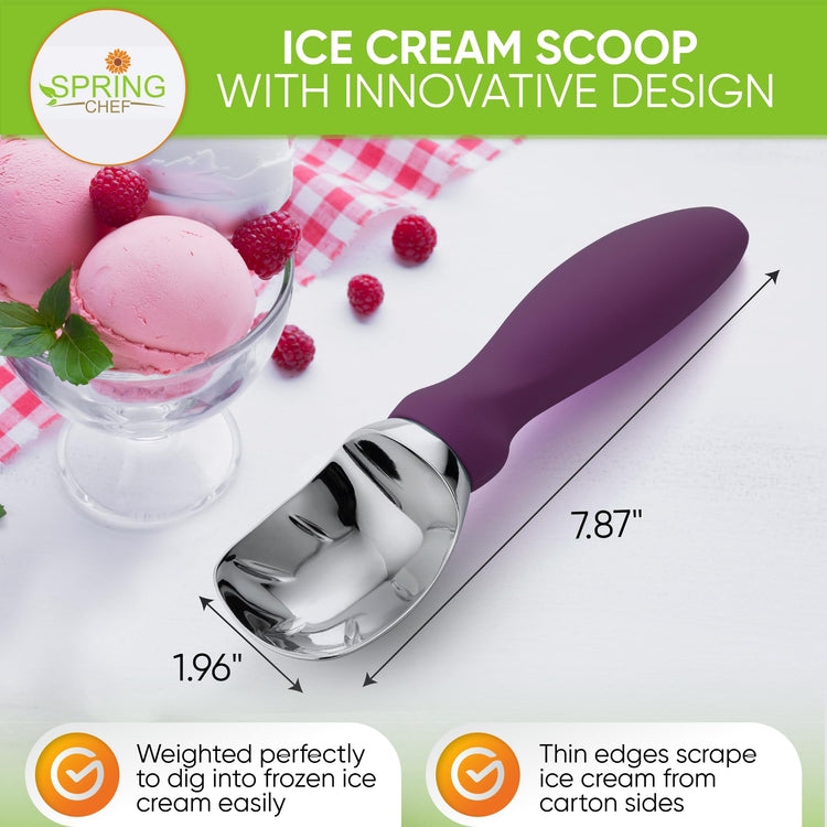 Heavy Duty Metal Ice Cream Scoop w