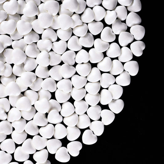 White Heart Shapes Sprinkles (4.58 Ounce)