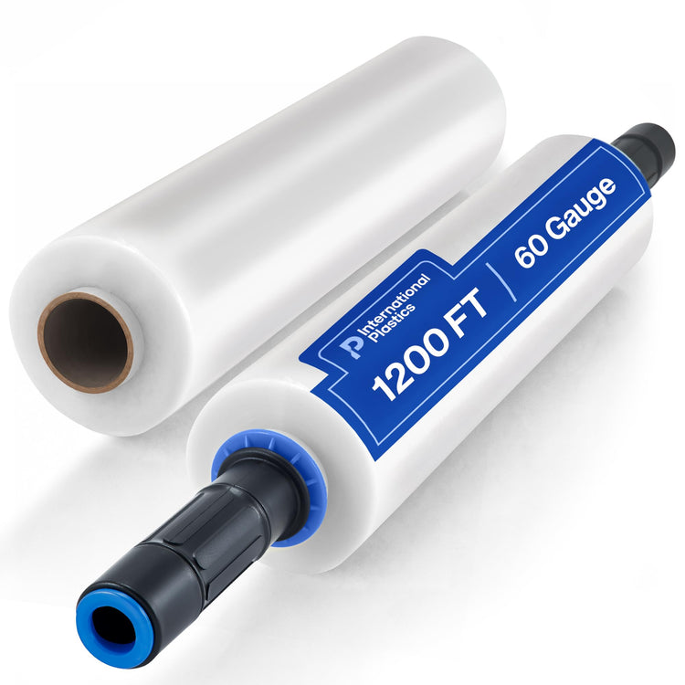15" Plastic Stretch Wrap with Tension Handles (2 Count)