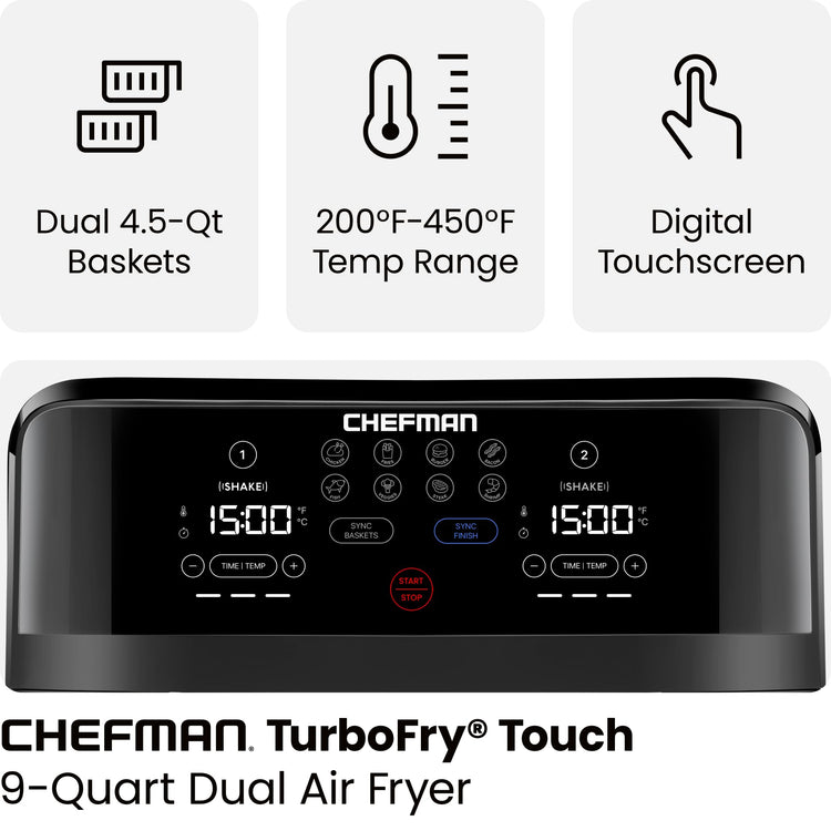 TurboFry Touch Dual Air Fryer