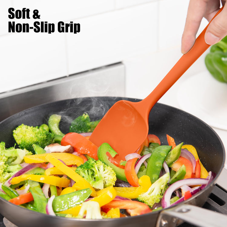 600°F Heat Resistant Silicone Spatula Scrapers (4 Count)