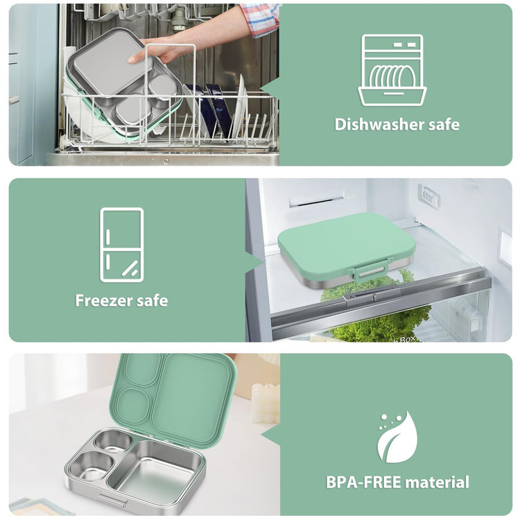Stainless Steel Bento Lunch Box for Kids
