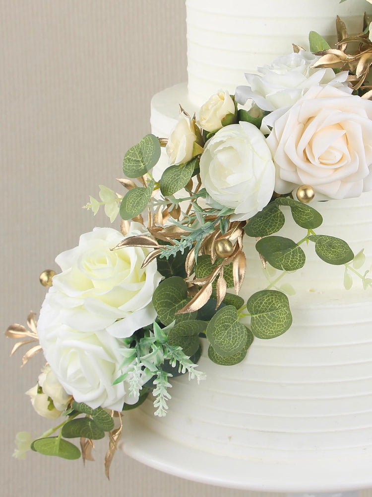 3Pcs Premade Cake Flowers (3 Count)