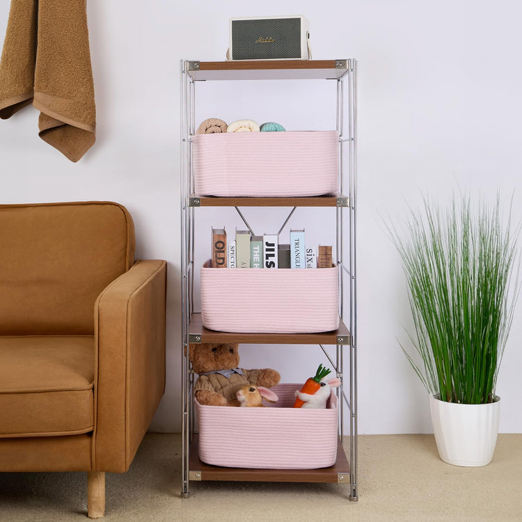 Large Storage Baskets for Shelves (3 Count)