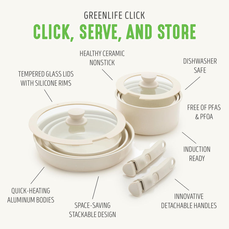 10 Piece Nonstick Pots & Pans Set